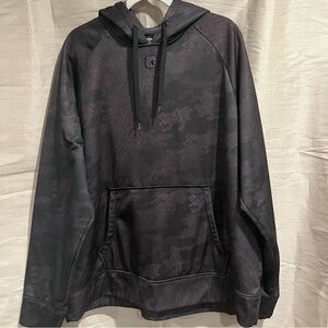 AND1 Gray Black Hooded Sweatshirt